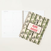 Groene bamboe stengels en bladeren planner (Display)
