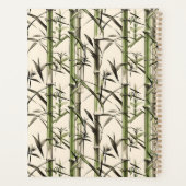 Groene bamboe stengels en bladeren planner (Achterkant)