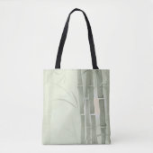 Groene bamboe tote bag (Voorkant)
