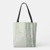 Groene bamboe tote bag (Achterkant)