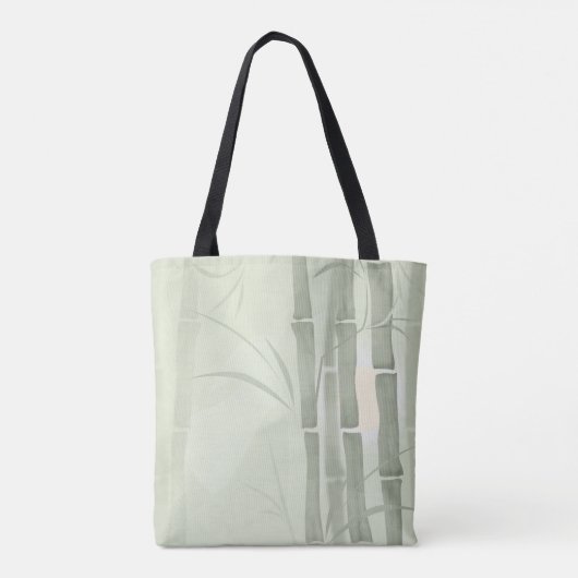 Groene bamboe tote bag (Achterkant)