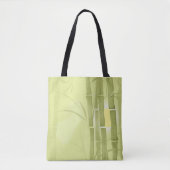 Groene bamboe tote bag (Voorkant)