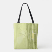 Groene bamboe tote bag (Achterkant)