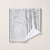 Groene bamboebadhanddoekset bad handdoek (Wasdoekje)