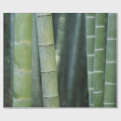 Groene bamboescheuten cadeaupapier (Vlak)