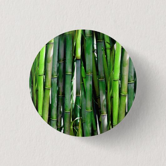 Groene Bamboestengels Natuurfotografie Ronde Button 3,2 Cm (Voorkant)