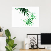 Groene Bamboetak Poster (Thuiskantoor)