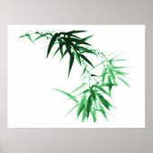 Groene Bamboetak Poster (Voorkant)