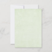 Groene Bamboo Stalks Natuur Fotografie Birthday RSVP Kaartje (Achterkant)