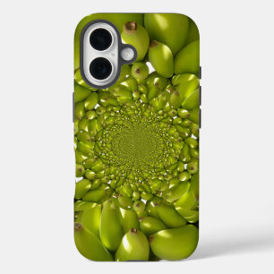 Groene Banaan Kaleidoscoop Art Print/Graphic iPhone 16 Hoesje
