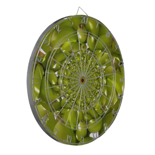 Groene Banaan Kaleidoscoop Art Print/Graphic Dartbord (Voorkant Links)