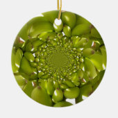 Groene Banaan Kaleidoscoop Art Print/Graphic Keramisch Ornament (Voorkant)