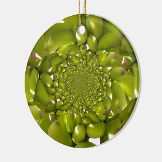 Groene Banaan Kaleidoscoop Art Print/Graphic Keramisch Ornament (Links)