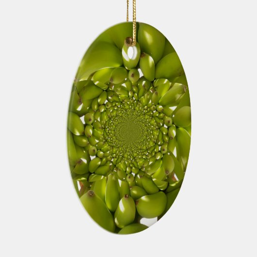 Groene Banaan Kaleidoscoop Art Print/Graphic Keramisch Ornament (Rechts)