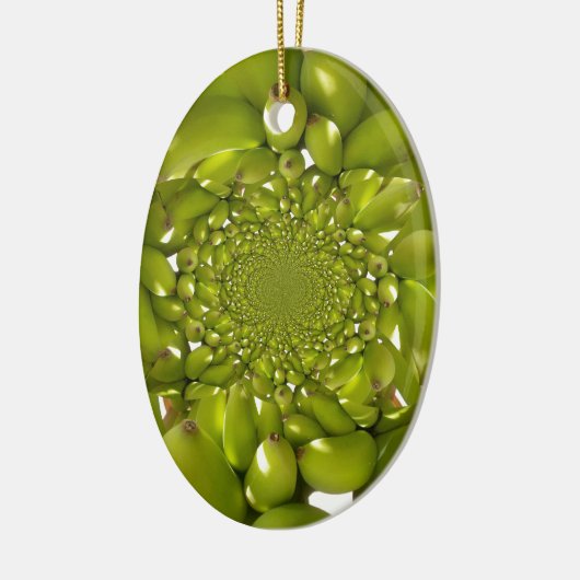 Groene Banaan Kaleidoscoop Art Print/Graphic Keramisch Ornament (Links)