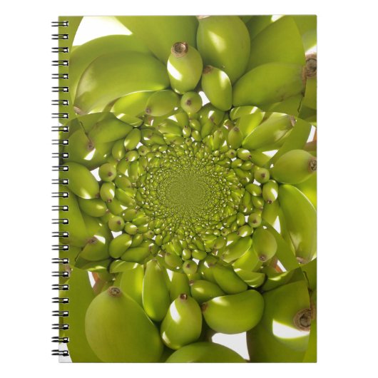Groene Banaan Kaleidoscoop Art Print/Graphic Notitieboek (Voorkant)