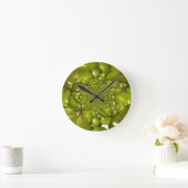 Groene Banaan Kaleidoscoop Art Print/Graphic Ronde Klok (Huis)