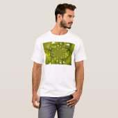 Groene Banaan Kaleidoscoop Art Print/Graphic T-shirt (Voorkant volledig)