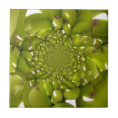 Groene Banaan Kaleidoscoop Art Print/Graphic Tegeltje (Voorkant)