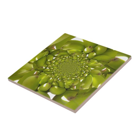 Groene Banaan Kaleidoscoop Art Print/Graphic Tegeltje (Zijkant)
