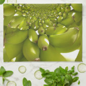 Groene Banaan Kaleidoscoop Art Print/Graphic Theedoek (Gevouwen)