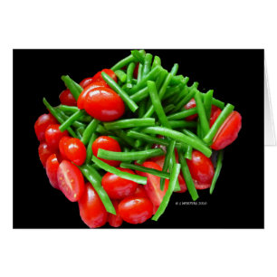 Groene bananen en tomaten