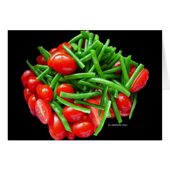 Groene bananen en tomaten (Voorkant Horizontaal)