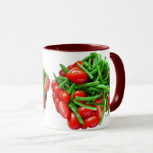 Groene bananen en tomaten mok (Voorkant rechts)