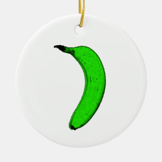 groene bananen keramisch ornament (Voorkant)
