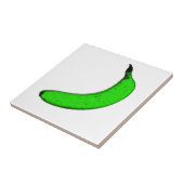 groene bananen tegeltje (Zijkant)