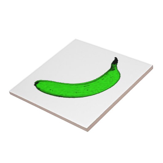 groene bananen tegeltje (Zijkant)