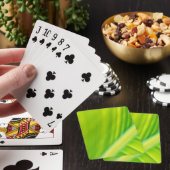 groene bananenblad pokerkaarten (Insitu)