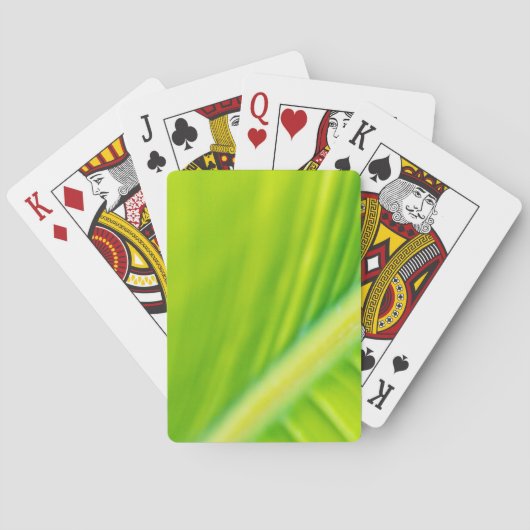groene bananenblad pokerkaarten (Achterkant)