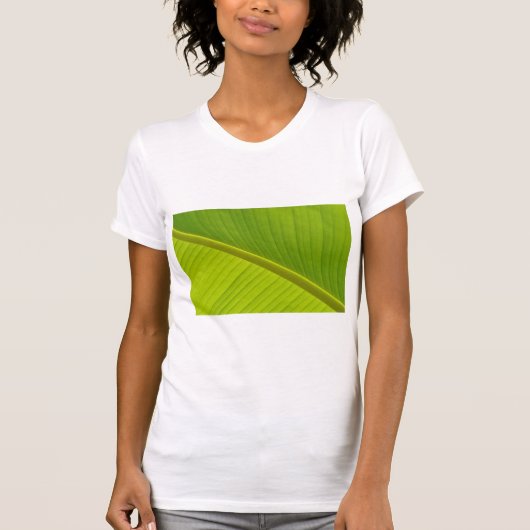 Groene bananenblad t-shirt (Voorkant)