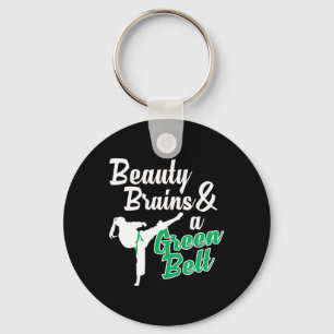 Groene Band Taekwondo Martial Arts Grappige Judo C Sleutelhanger