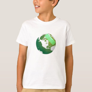 Groene Bandaided Earth T-shirt