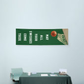 Groene banner van het Basketbalteam (Beurs)