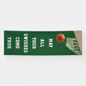 Groene banner van het Basketbalteam (Horizontaal)