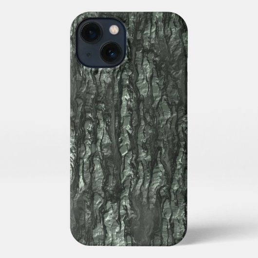 Groene Bark Camo iPhone Case Hoesje (Achterkant)