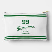 Groene Baseball Custom Player Nummer & Team Naam Etui (Achterkant)