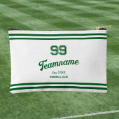 Groene Baseball Custom Player Nummer & Team Naam Etui