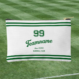 Groene Baseball Custom Player Nummer & Team Naam Etui