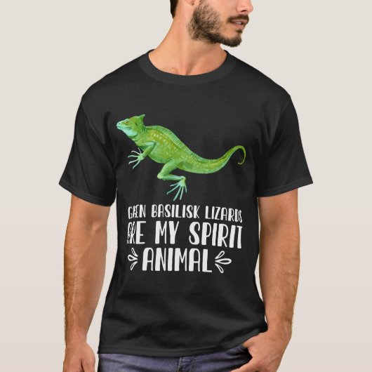 Groene Basilisk Lizards zijn mijn dierlijk T-shirt (Voorkant)