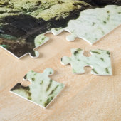 Groene basilisszard reptiel legpuzzel (Zijkant)