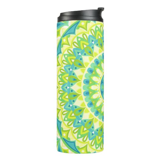 Groene basis Mandala Thermosbeker (Gedraaid links)