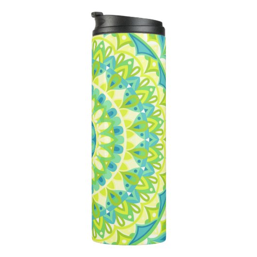 Groene basis Mandala Thermosbeker (Geroteerd rechts)
