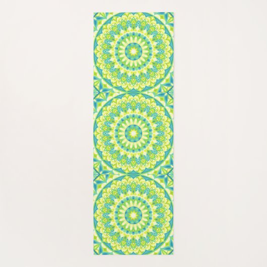 Groene basis Mandala Yogamat (Achterkant)