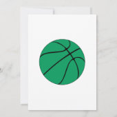 Groene Basketball Coach Best Ever Custom Foto Bedankkaart (Achterkant)