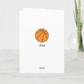 Groene Basketball Sport 12e verjaardag Kaart (Achterkant)