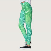 Groene Batik Bloemen leggings (Links)